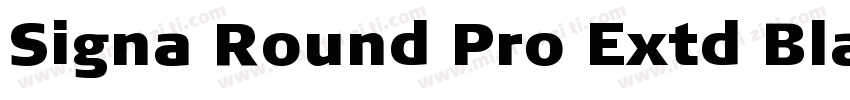 Signa Round Pro Extd Black字体转换